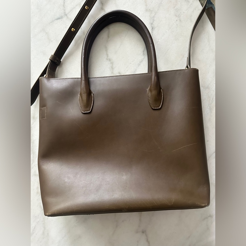 Teddi Joelle- Olive/Brown Women’s leather Bag - Picture 4 of 16
